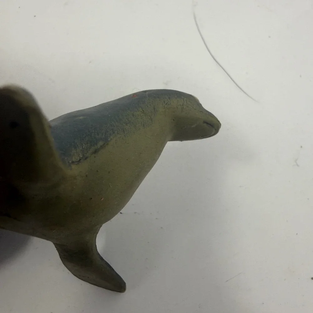 AAA Sea Lion Animal Figurine Grey Green Plastic Marine Toy 3.5 Inch 6494